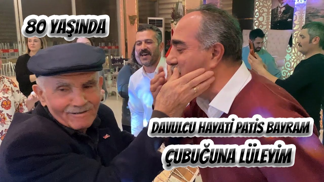 80 Yaşında Halay 🔥 Davulcu Hayati Patis Bayram Çubuğuna Lüleyim Halay Potbori