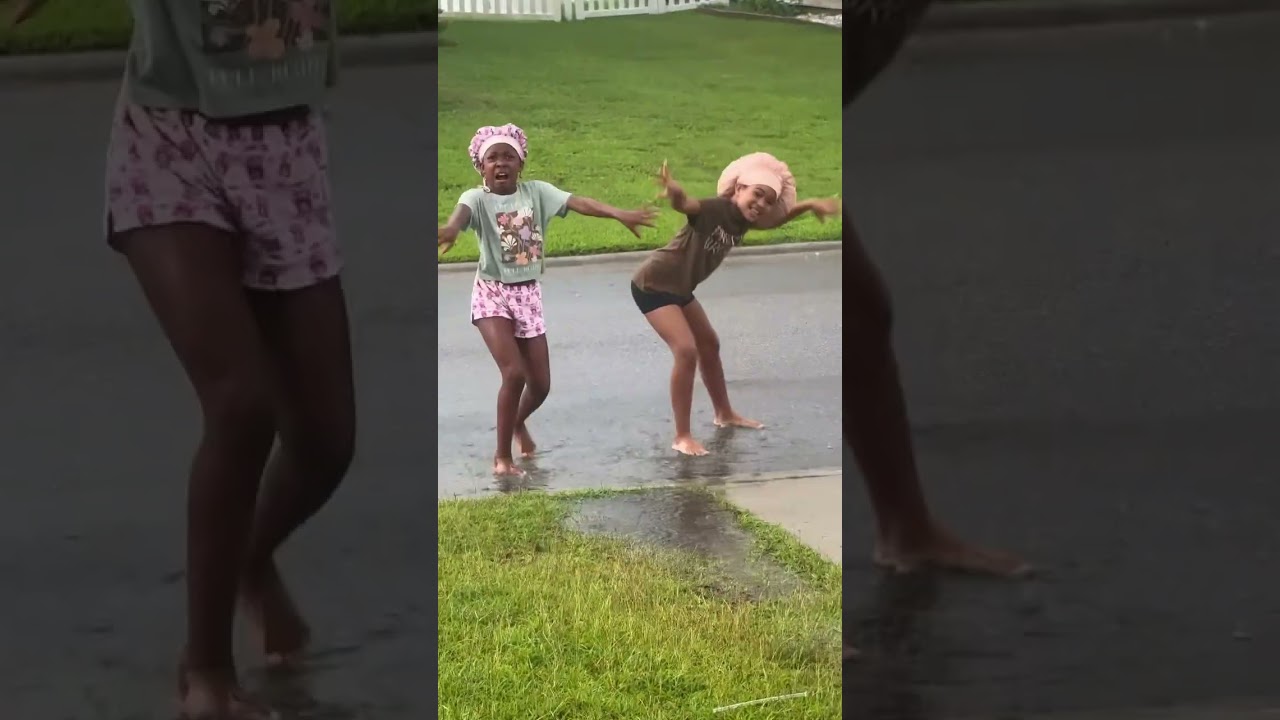😱POV: Mom let's you play in the rain!! 🌧️☂️ #viral #shorts #funny