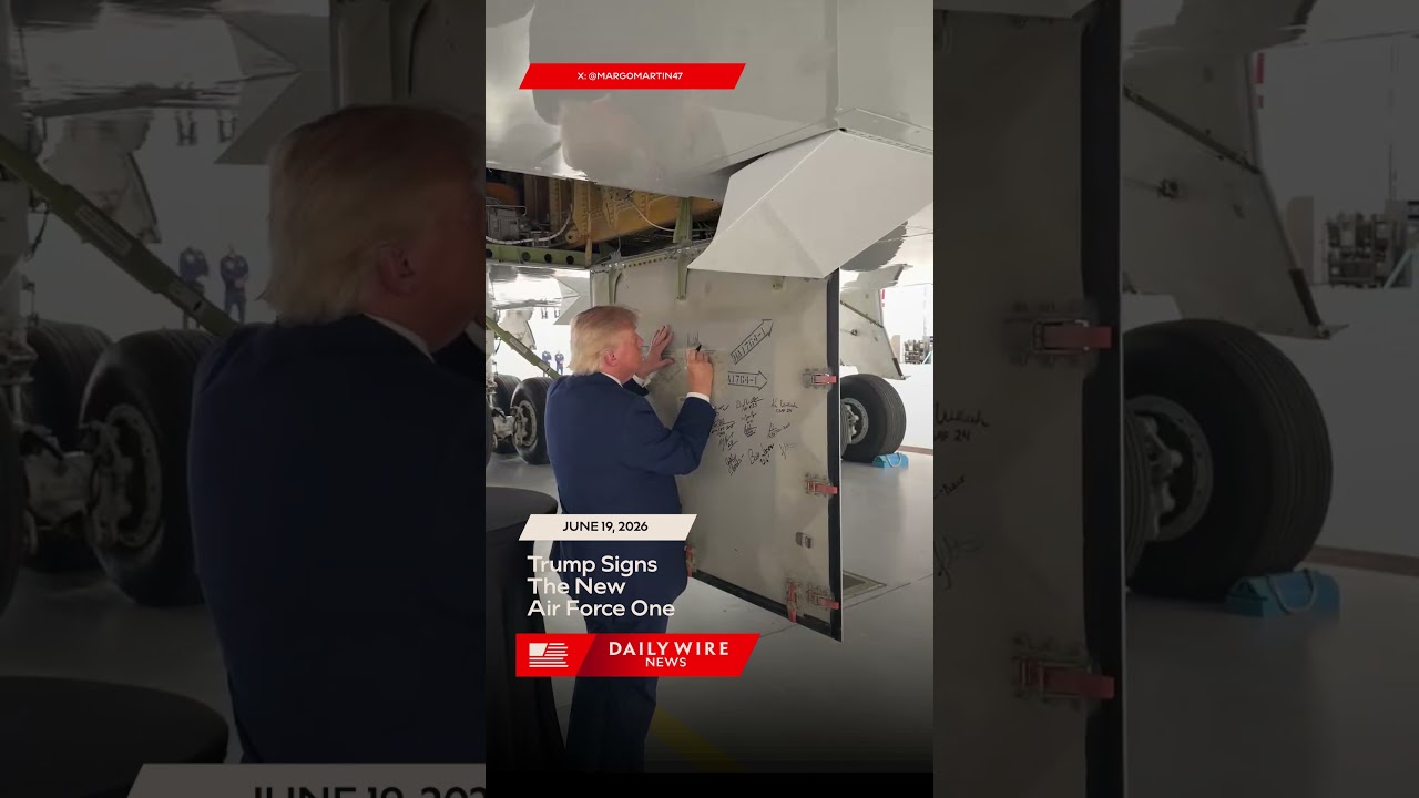 WATCH: Trump Signs The New Air Force One