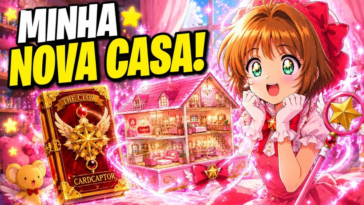 Novidades Livro das cartas clow e casa de bonecas / Jogo Sakura Card Captor. 