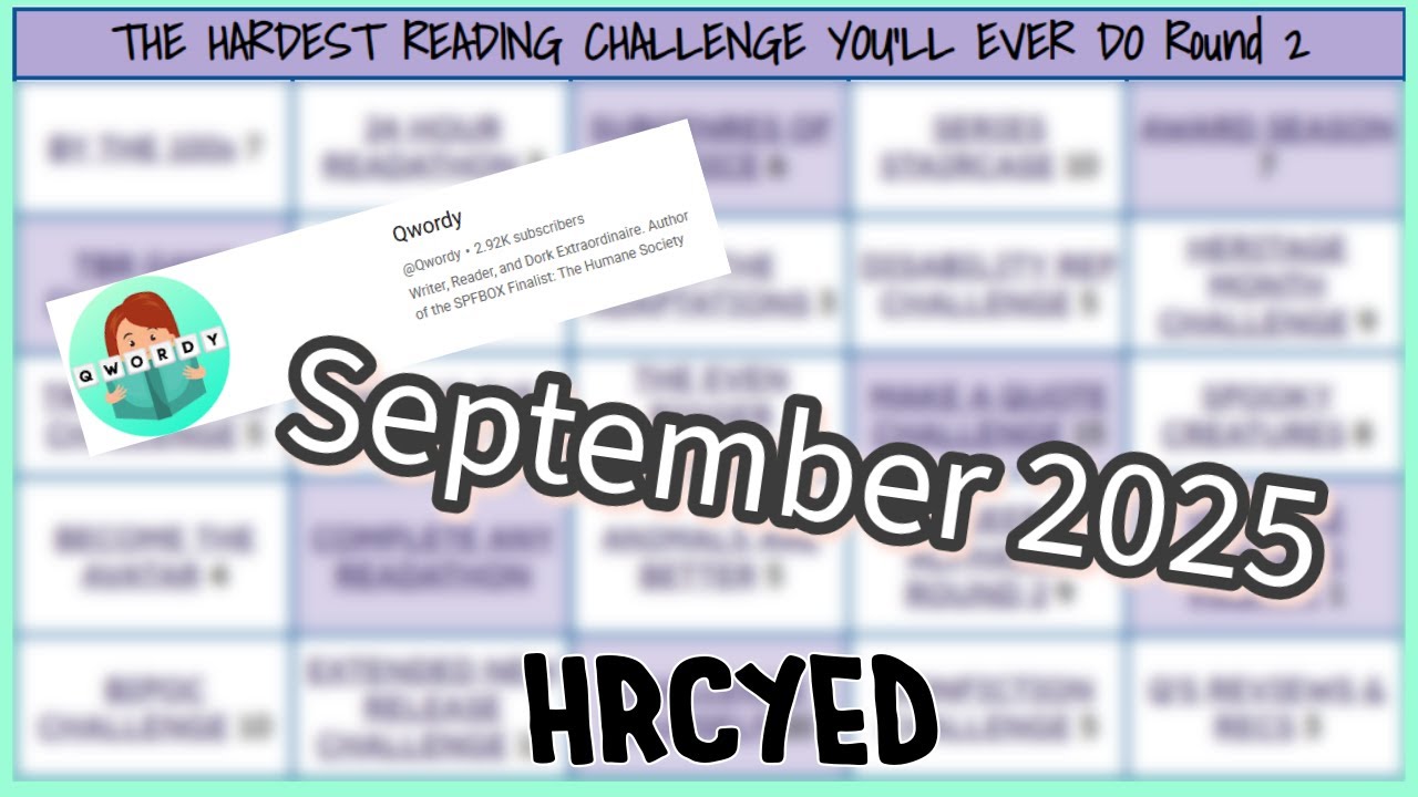HRCYED Sept Check-in | The Hardest Reading Challenge You'll Ever Do!