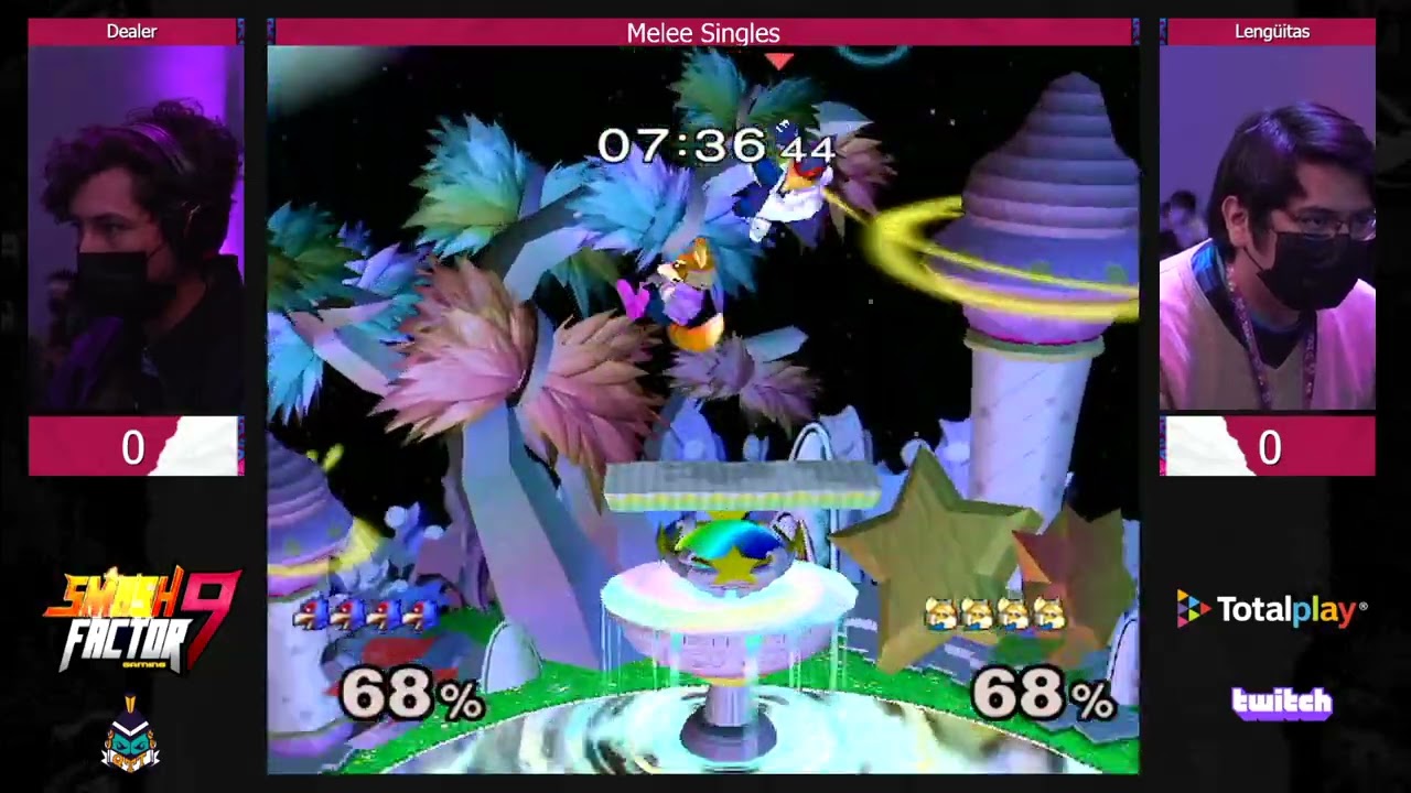 Lengüitas (Fox) vs Dealer (Falco) - Smash Factor 9 Melee Singles Pools