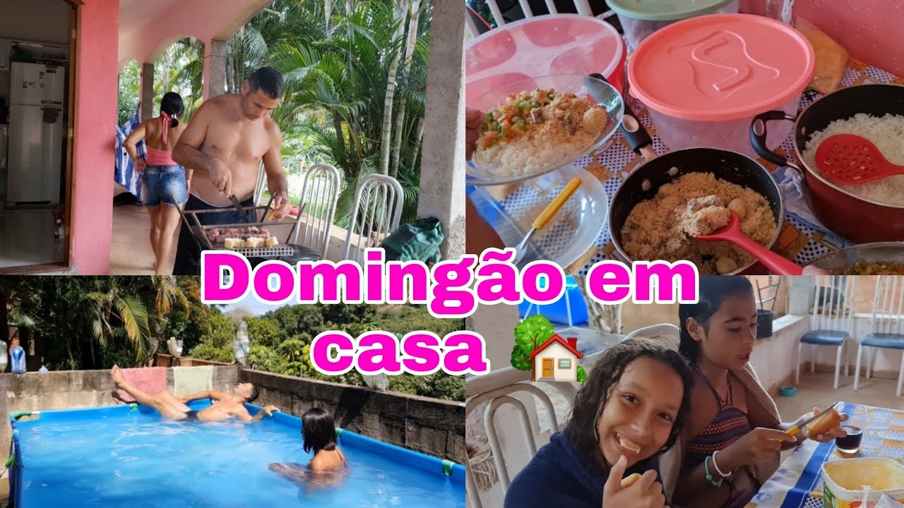 DOMINGÃO DE DIVERSÃO MUITO CHURRASCO, BRINCADEIRAS E PISCINA! ROTINA EM FAMÍLIA JAQUE COSTA 🥰
