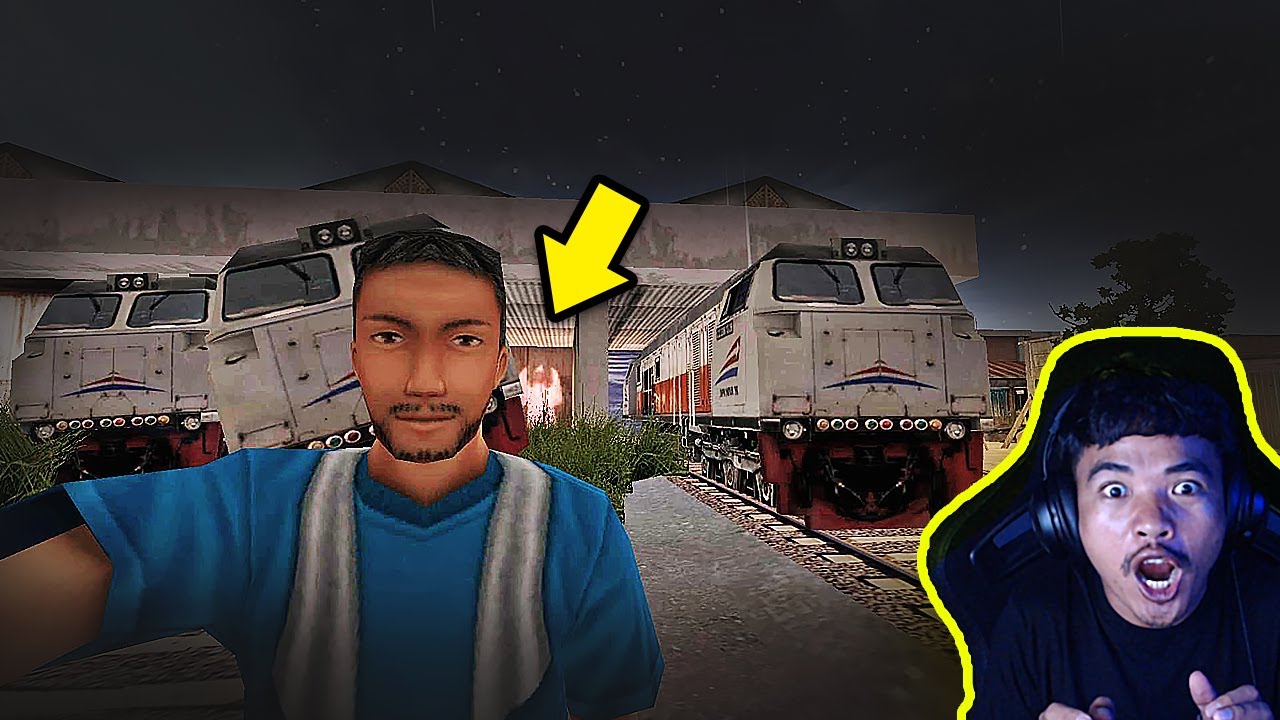 MISTERI KUNTILANAK DI GERBONG KERETA API - BUSSID