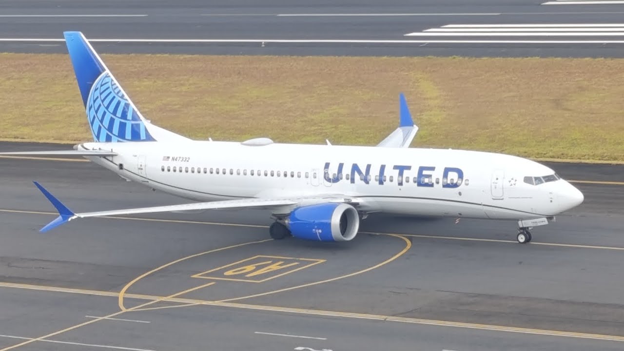 UNITED AIRLINES salida desde el Aeropuerto Internacional Juan Santamaría, CR.