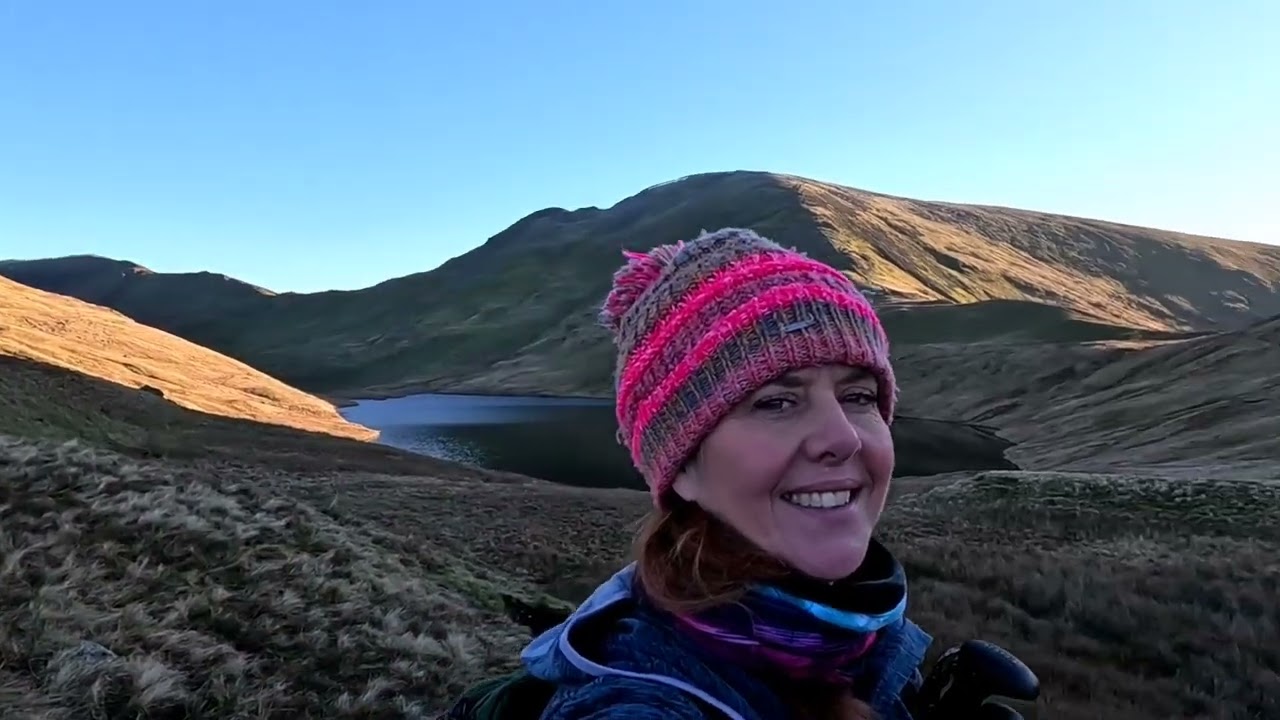 A winter walk onto Dollywagon Pike  & Nethermost Pike from Raise Beck, Lake District National Park