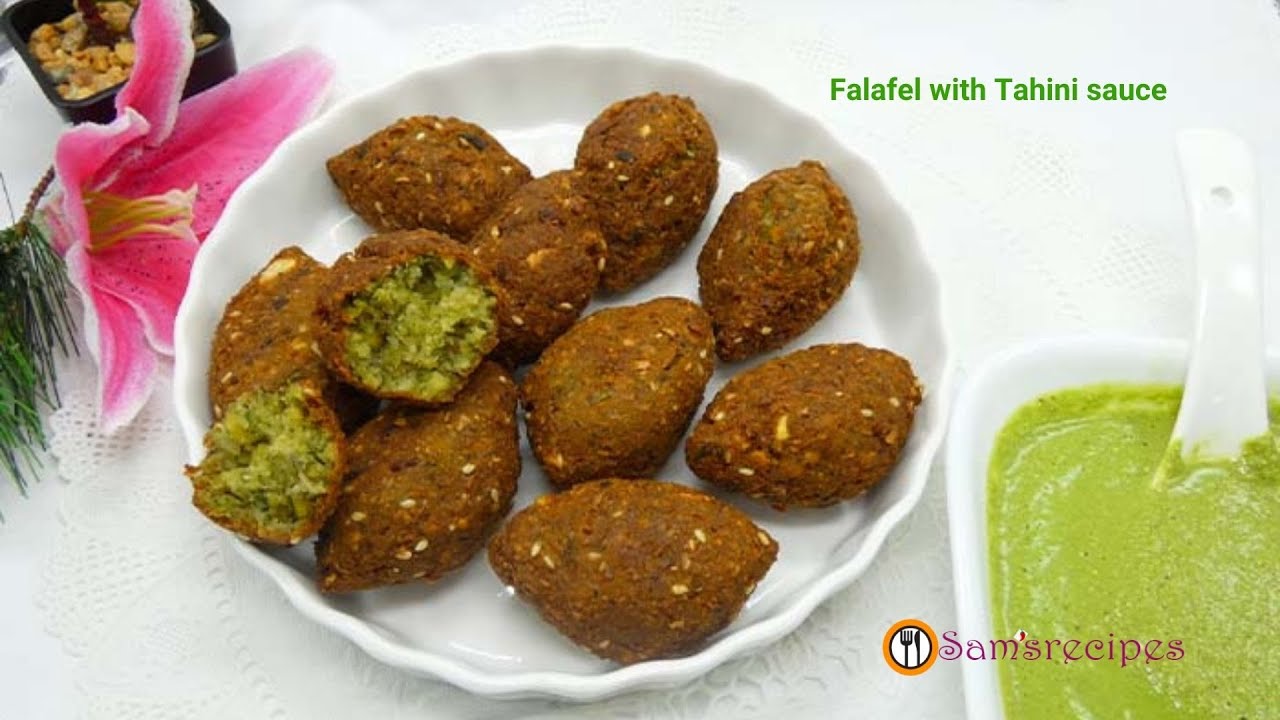 How to make yummy falafel recipe in tamil |  How to make falafel and Tahini Sauce at home easily