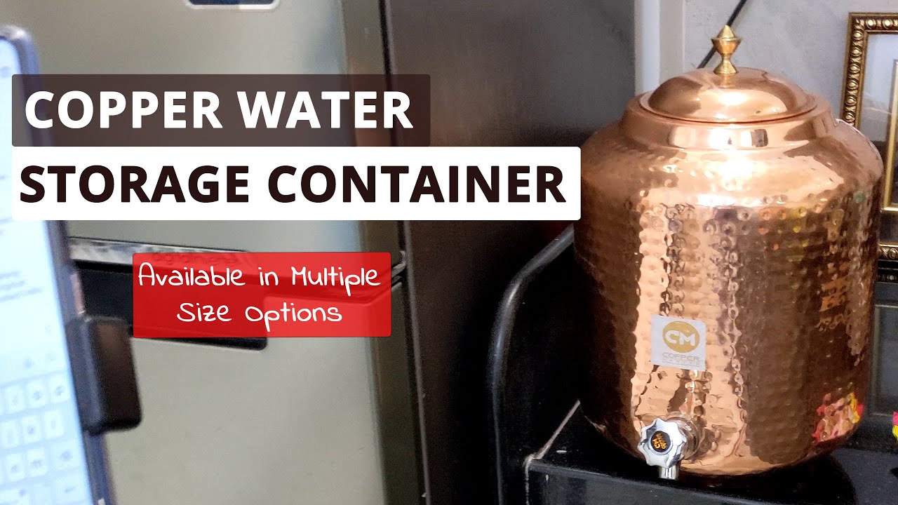 Copper Water Storage Container   Copper Master 11 Litres Pot