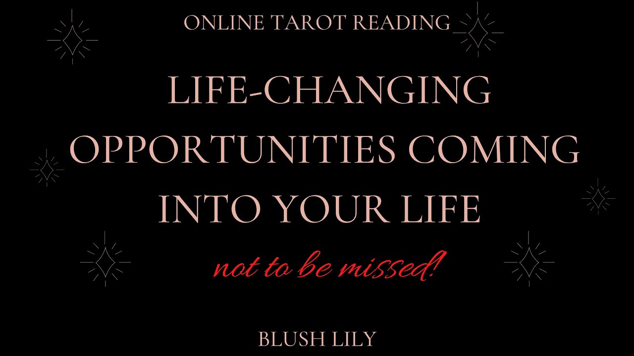 ✴︎☾An Opportunity of a Lifetime is about to be Presented To You!☽✴︎Online Tarot Reading
