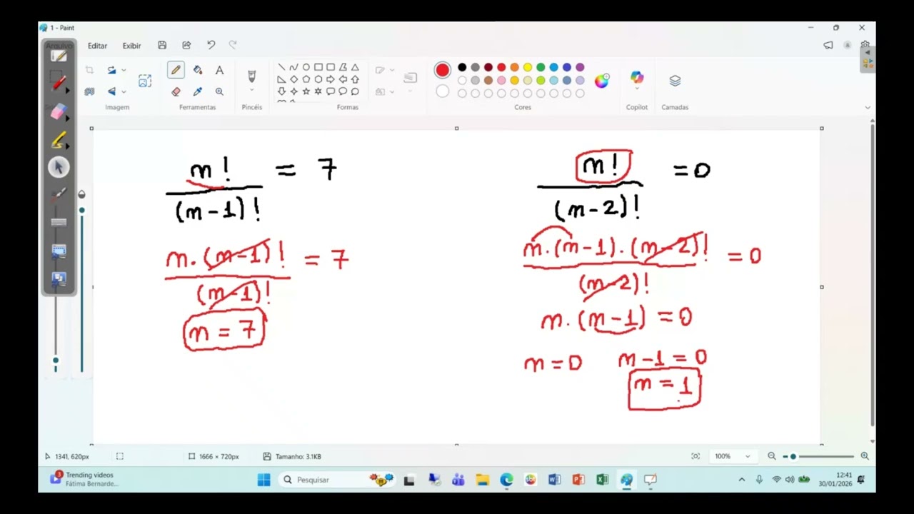 fatorial de um numero parte 2