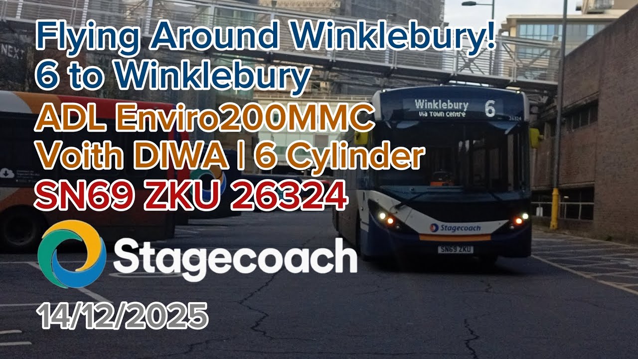 Flying Around Winklebury! | ADL Enviro200MMC Voith | SN69 ZKU 26324 | 14/12/2025