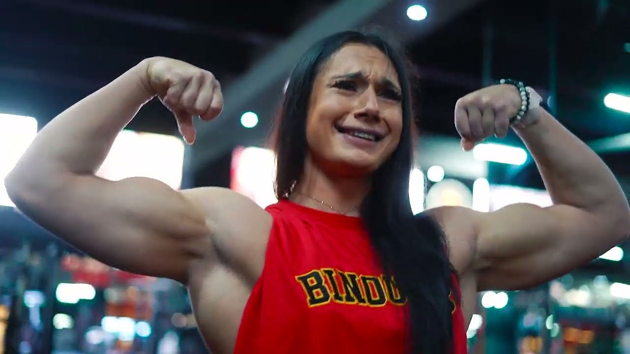 BINOUS 1| IFBB PRO'S CONNIE AND SAHAR TRAINING arms AT BINOUS GYM SPONSORED BY BINOUS SUPPLEMENT