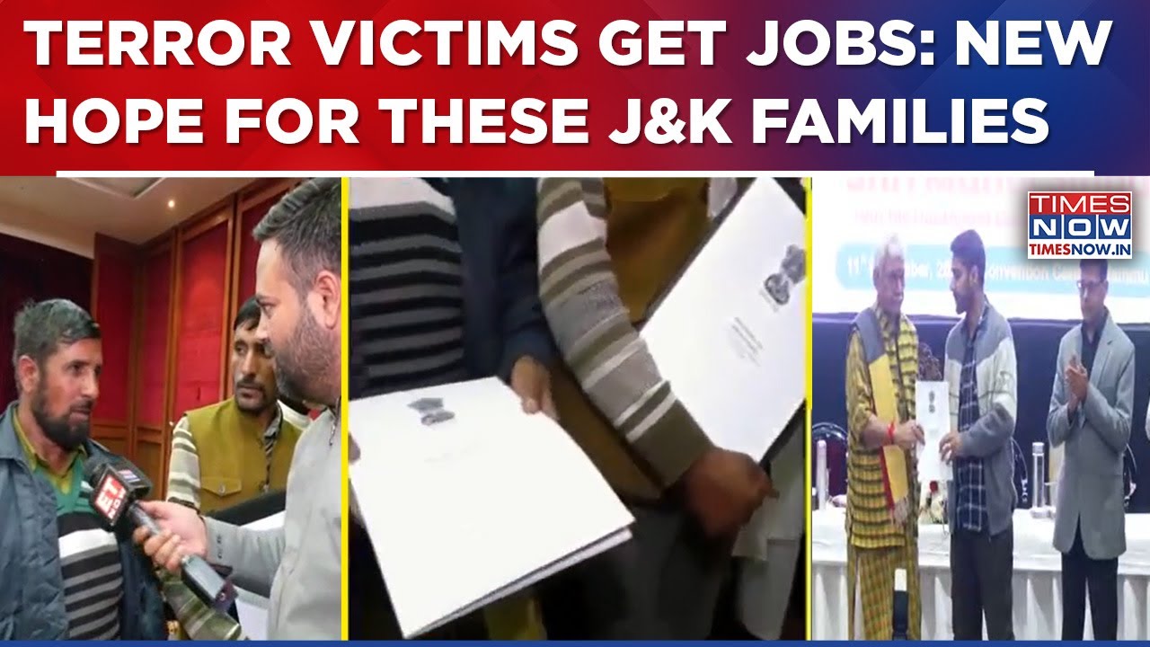 Terror Victims Get 'Nyay' & New Hope: Jammu & Kashmir LG Hands Over Job Letters To Kin | Top News