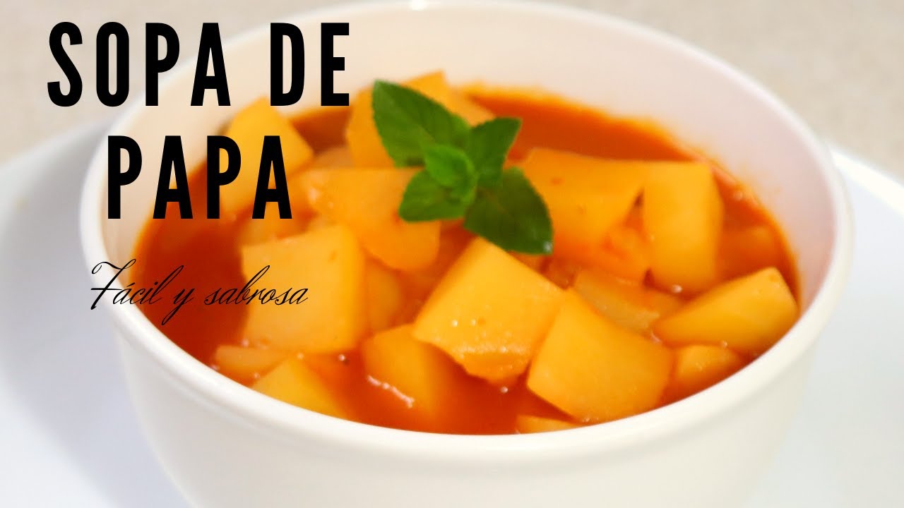 🥔Sopa de papa que te encantará ı La receta más fácil, rápida y deliciosa!!