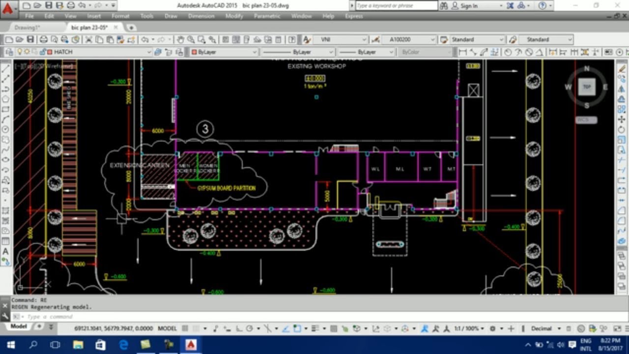 Buổi 1:  Autocad vẽ Cơ Điện (vẽ M&E)