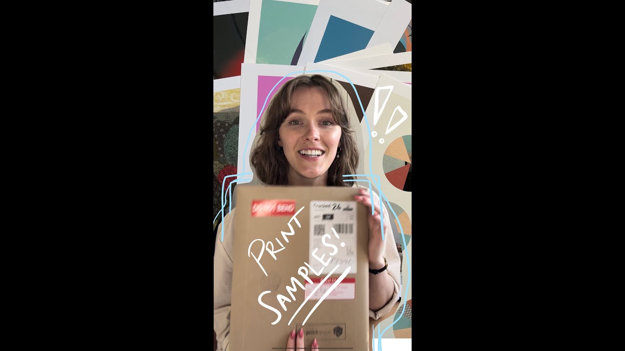 Open an art paper sample pack from ThePrintSpace with me! 🌻 An honest review