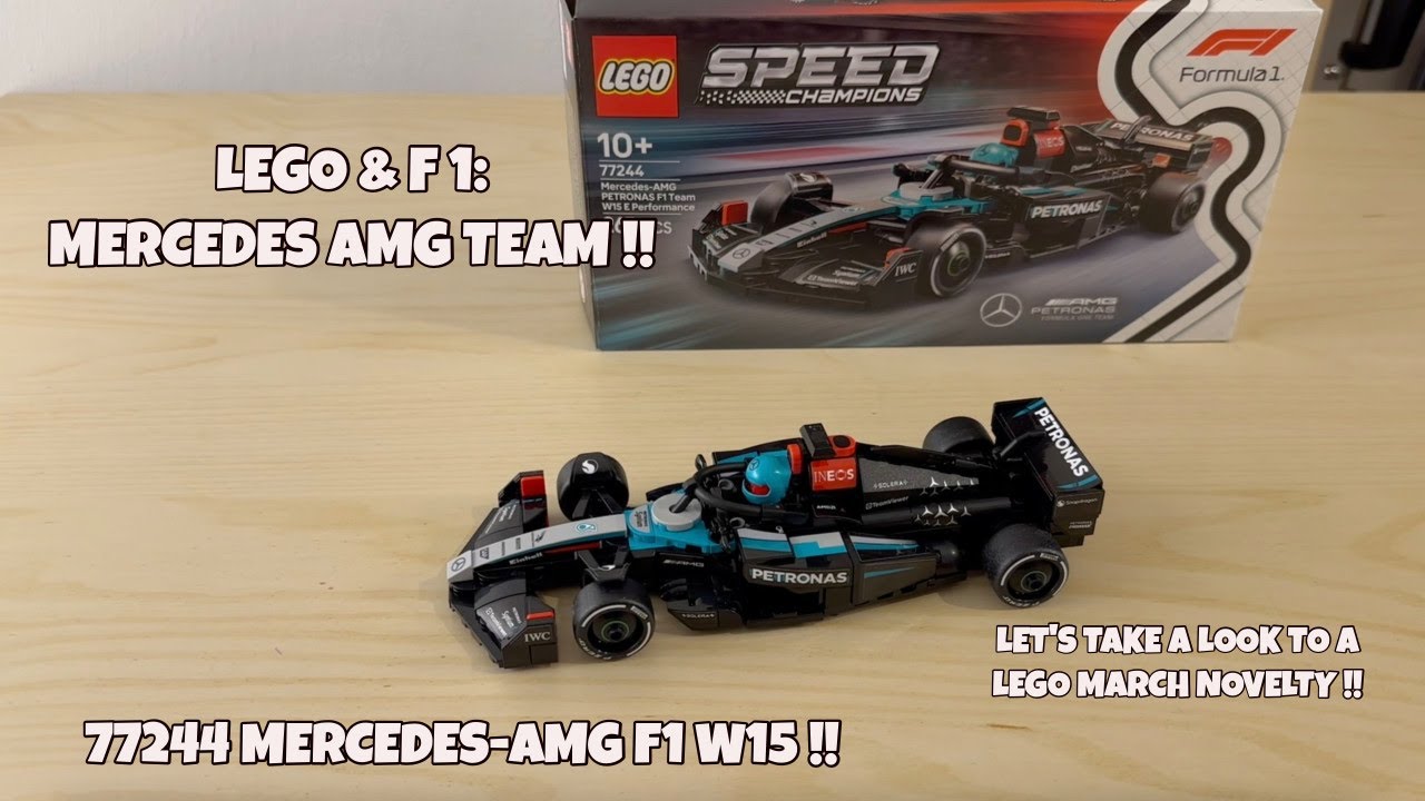LEGO SPEED CHAMPIONS & F1: 77244 Mercedes-AMG F1 W15, early review!