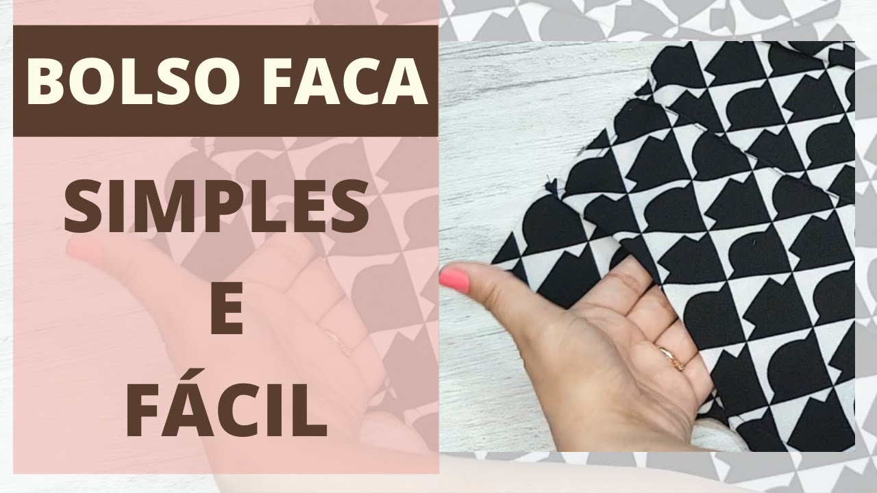 Bolso faca - Passo a passo do corte e costura | Gisele Ma&uacute;es