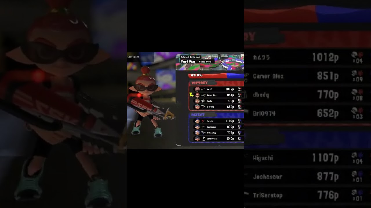 The Best Reaction to Getting a Golden Splashtag in Splatoon 3 #shorts