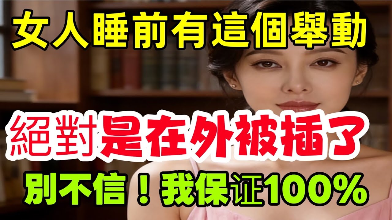 女人要是外面有人了，睡觉的时候指定有四个破绽，她就算想藏，也根本藏不住！ #男女相處