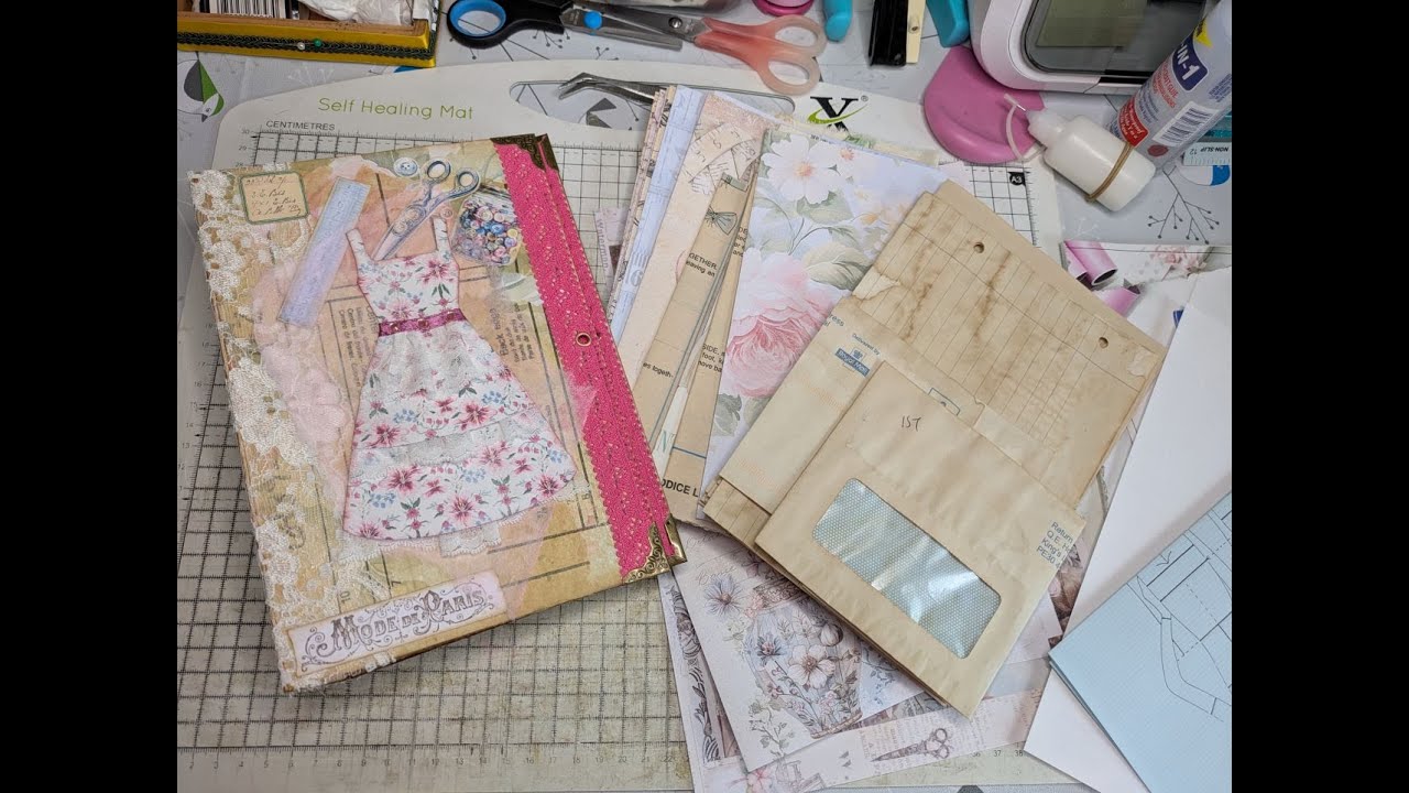 Dressmaker's Journal Part 4 - Sorting Pages - DT for @RachandBella Crafts #junkjournal #journaling