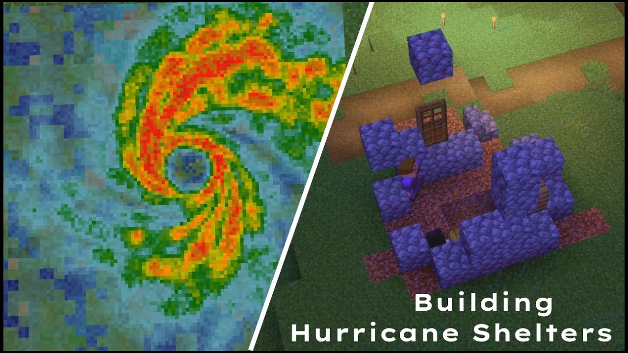 Surviving in HURRICANE SHELTERS In Protomanlys Weather Mod.