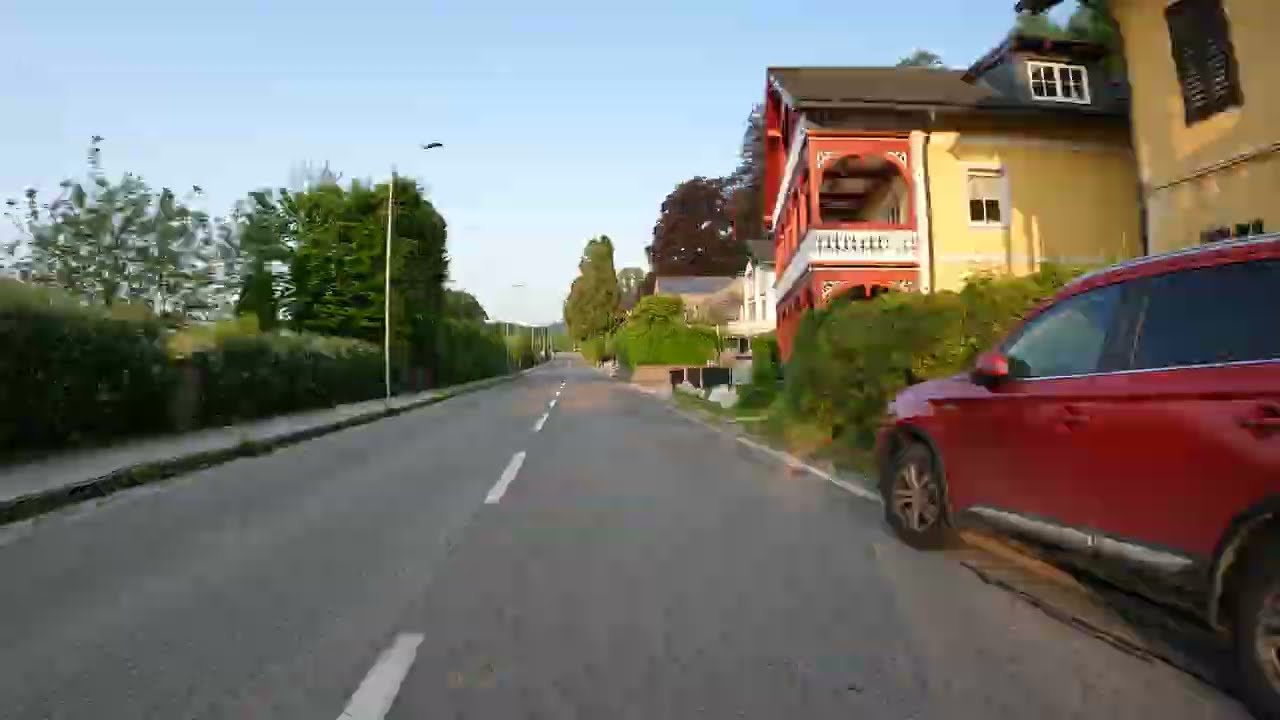 Fahrradfahrt entlang Attersee (Zeitraffer) Teil 1