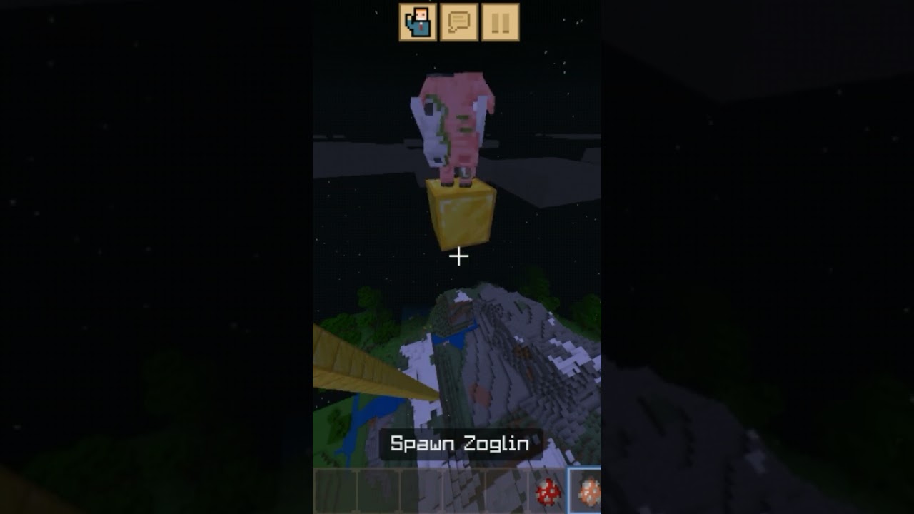 1 baby zoglin vs 100 mooshrooms #minecraftshorts