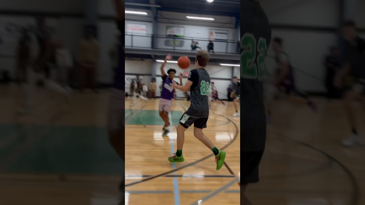 Unbelievable Craziest Three-Point Shot Ever! #satisfyingvideo #basketball
