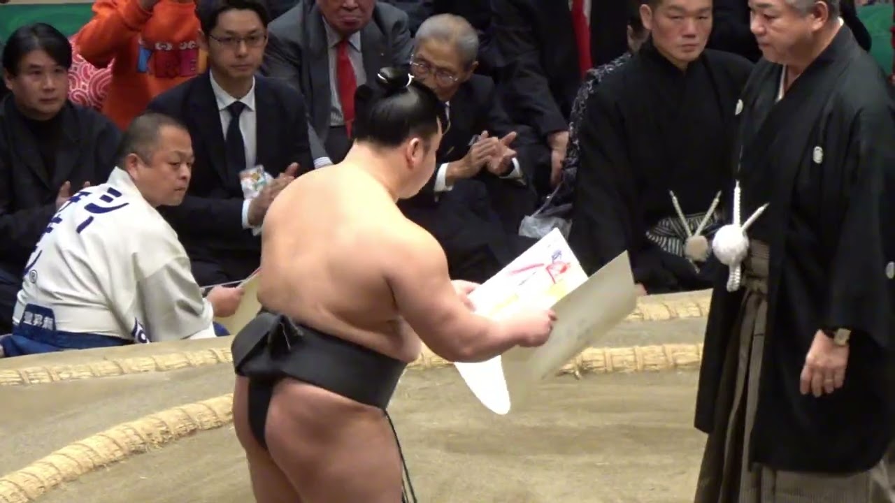 各段優勝表彰式 若ノ勝 延原 花の富士 光星竜 旭富士【大相撲令和8年1月場所】15日目初場所  each rank winner ceremony [JAN2026DAY15] 2026/01/25