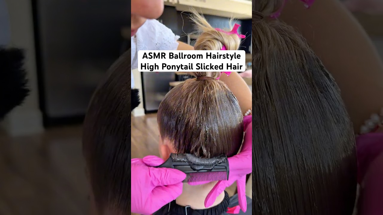 ASMR Ballroom Hairstyle Tutorial #asmr #hairtok #haircare #hairstyle #ballroomhair #hairtutorial