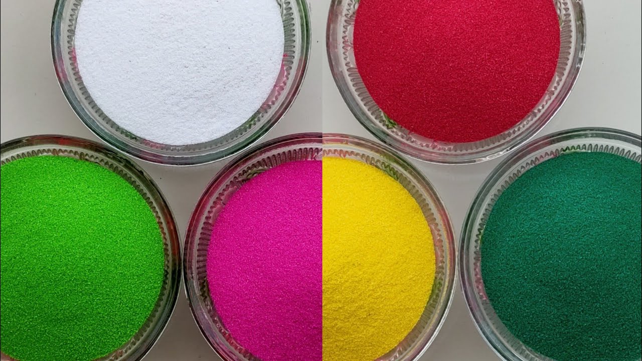 DIY Rangoli by Sangeeta l Satisfying video l Relaxing video l Rangoli design with colours मोर रंगोली