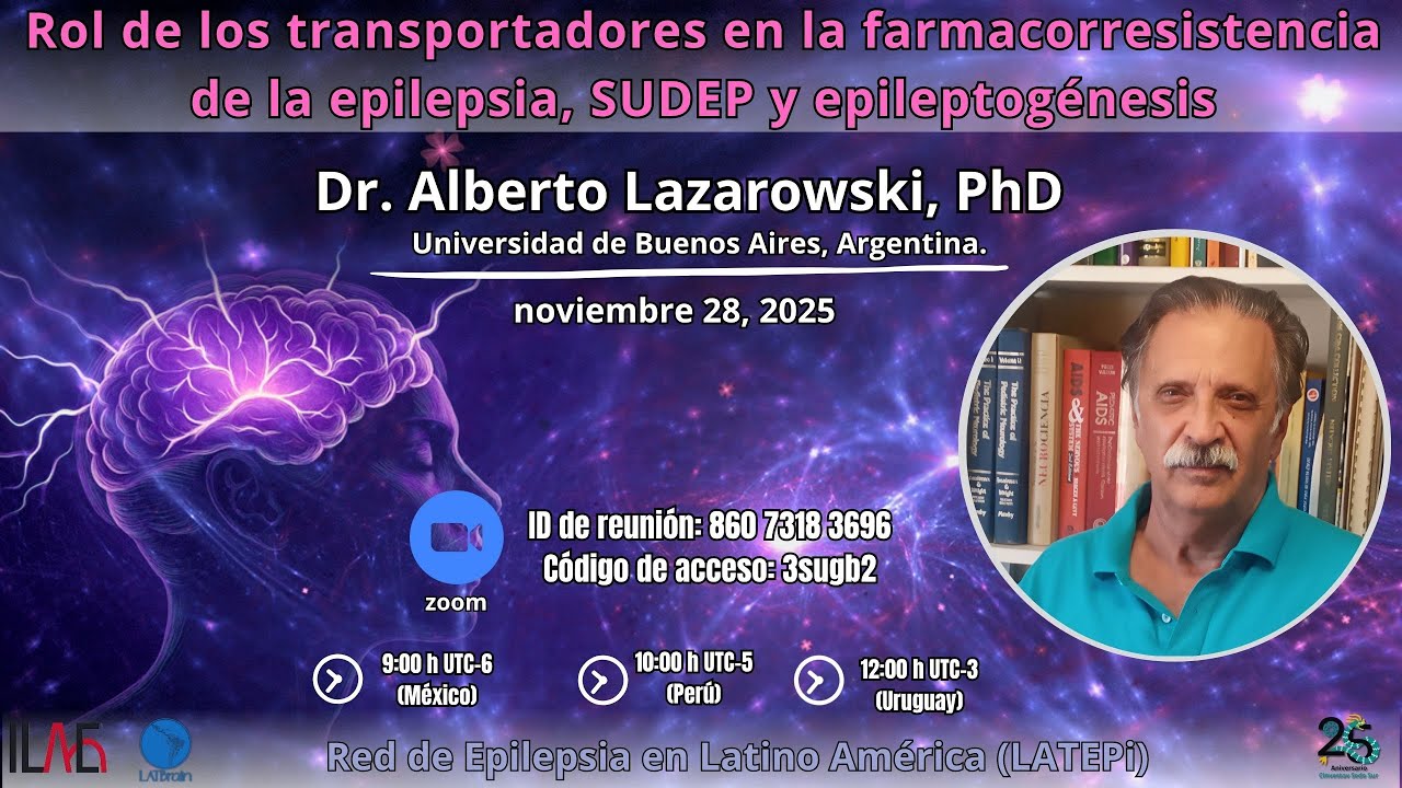 Rol de los transportadores en la farmacorresistencia de la epilepsia, SUDEP y epileptogénesis