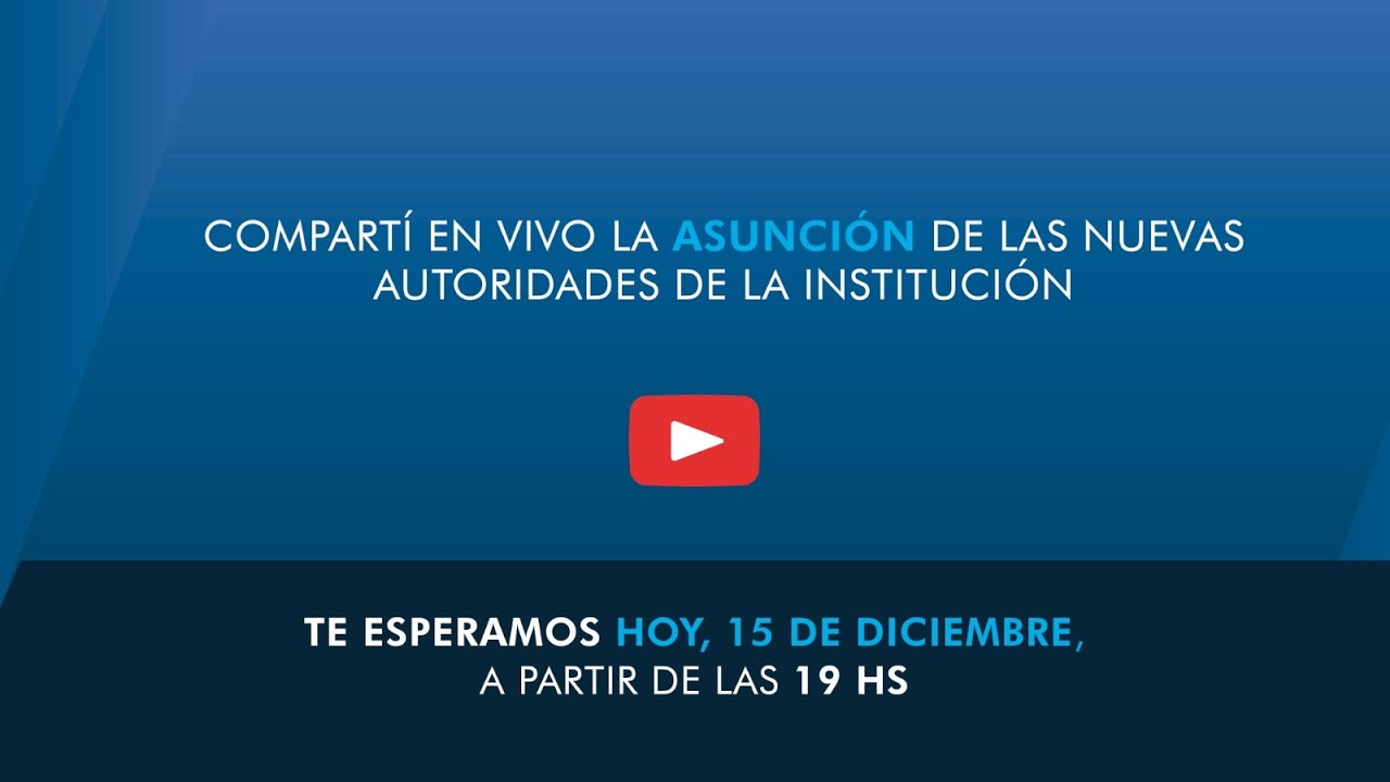 Ceremonia de asunción de las nuevas autoridades de la Institución