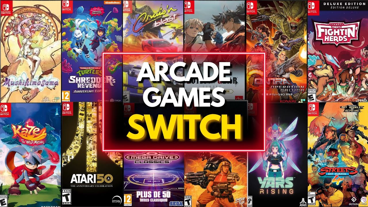 TOP 40 Best ARCADE Games on Nintendo Switch You NEED to Play