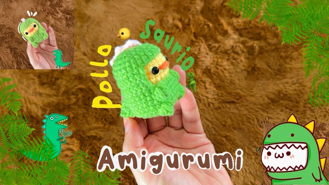 ✨RUS SUB✨ 🦖🐤 КУРИЦА Амигуруми | Мастер-класс на испанском языке✨ ДИНО-ЦЫПЛЕНОК Амигуруми