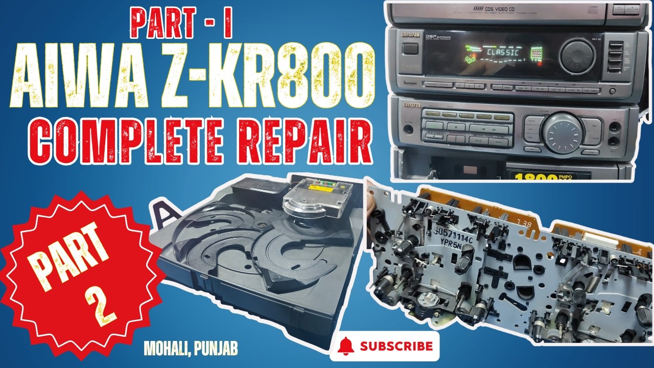 Aiwa Z KR800 Full Repair and Restoration II Part 2