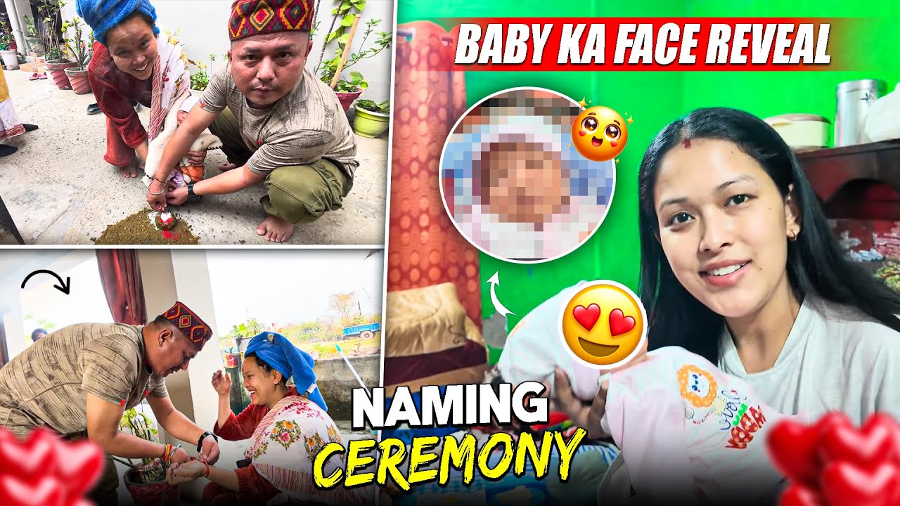 Baby ka face reveal 😍|| Naming ceremony ❤️
