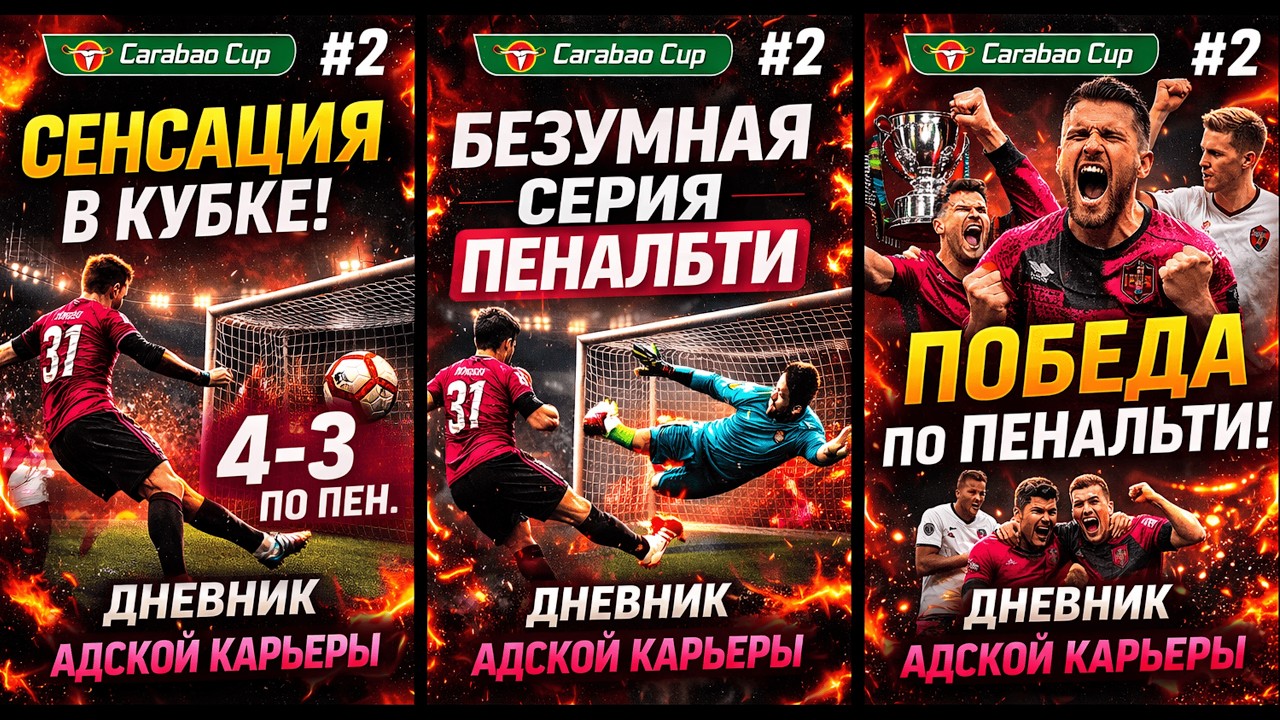 Дневник адской карьеры тренера в FC 26 #2 | Безумная серия пенальти в кубке