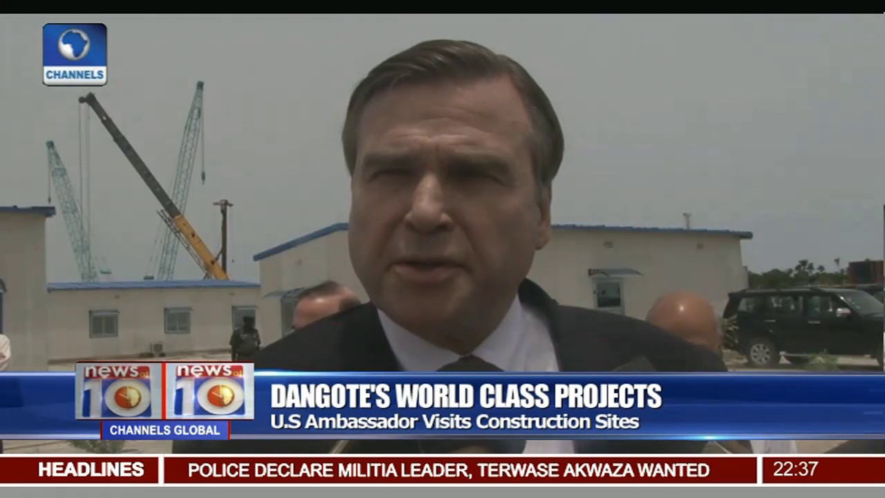 U S Ambassador Visits Dangote's World Class Project Sites