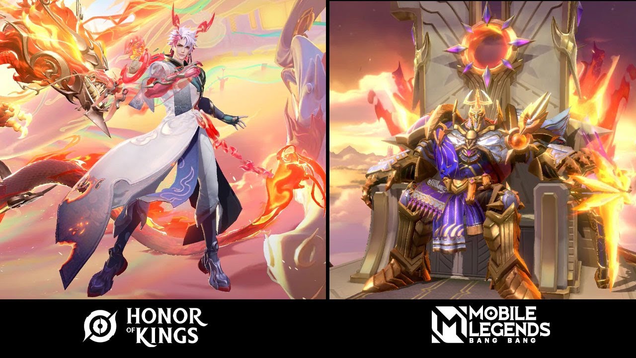 Johnson vs Sun Ce : Expensive Skin | Mobile Legends vs Honor of Kings
