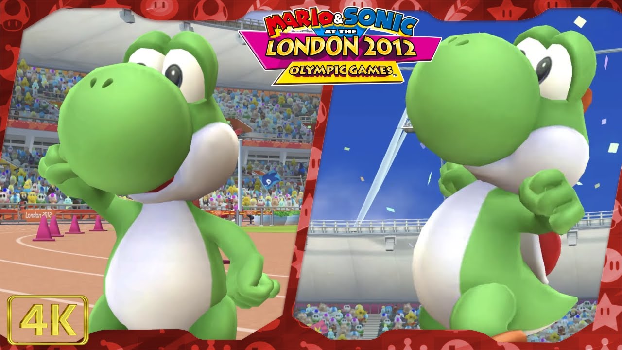 All Events (Yoshi gameplay) | Mario & Sonic at the London 2012 Olympic Games for Wii ⁴ᴷ