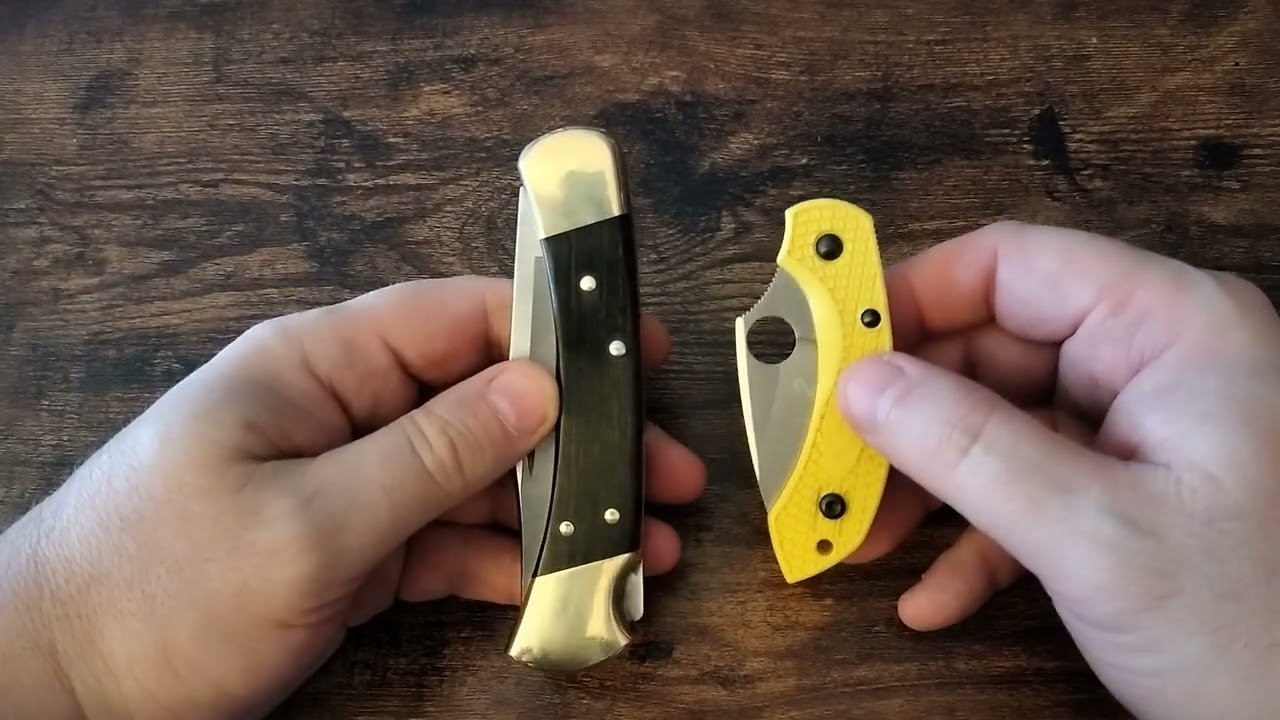 Unboxing my Buck 110 Folding Hunter Knife with Leather Sheath.