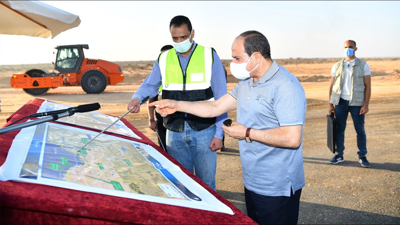 #موقع_الرئاسة || الرئيس عبد الفتاح السيسي يتفقد مشروعات تطوير شبكة محاور وطرق الساحل الشمالي