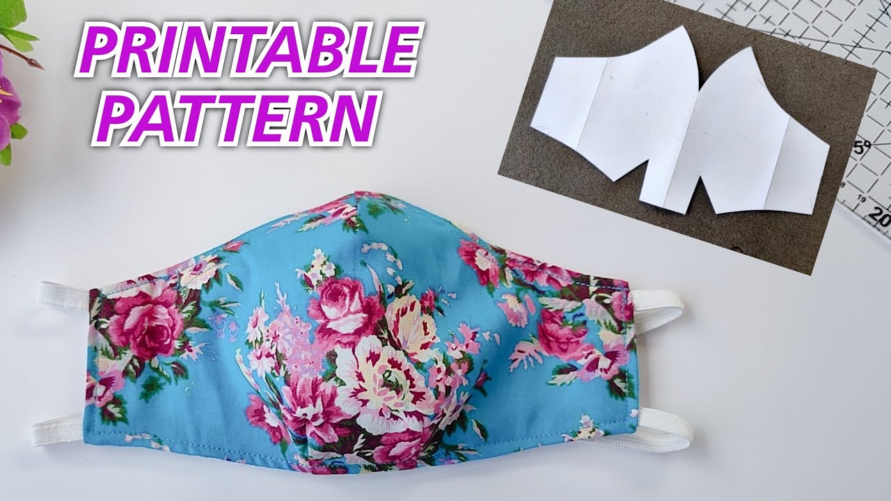 How to make face mask at home | Printable pattern