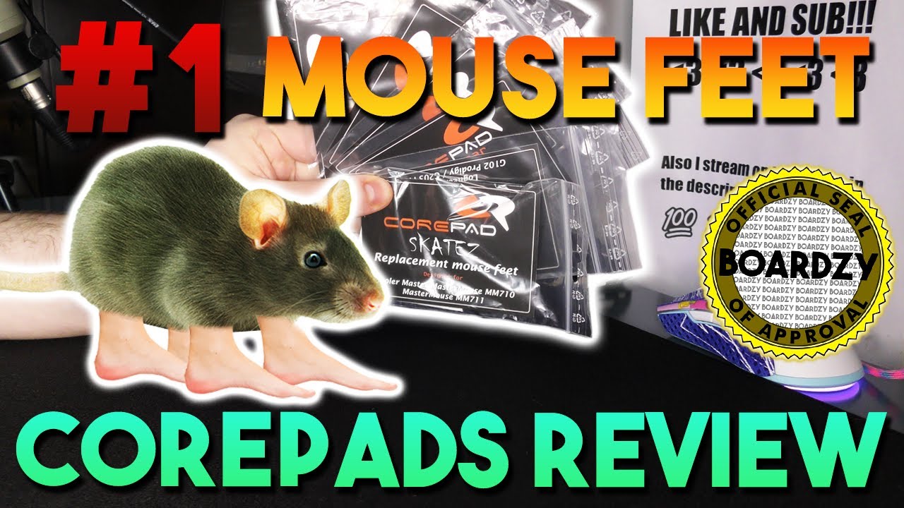 THE BEST MOUSE FEET! COREPAD Skatez Review (Used On 30+ Mice)