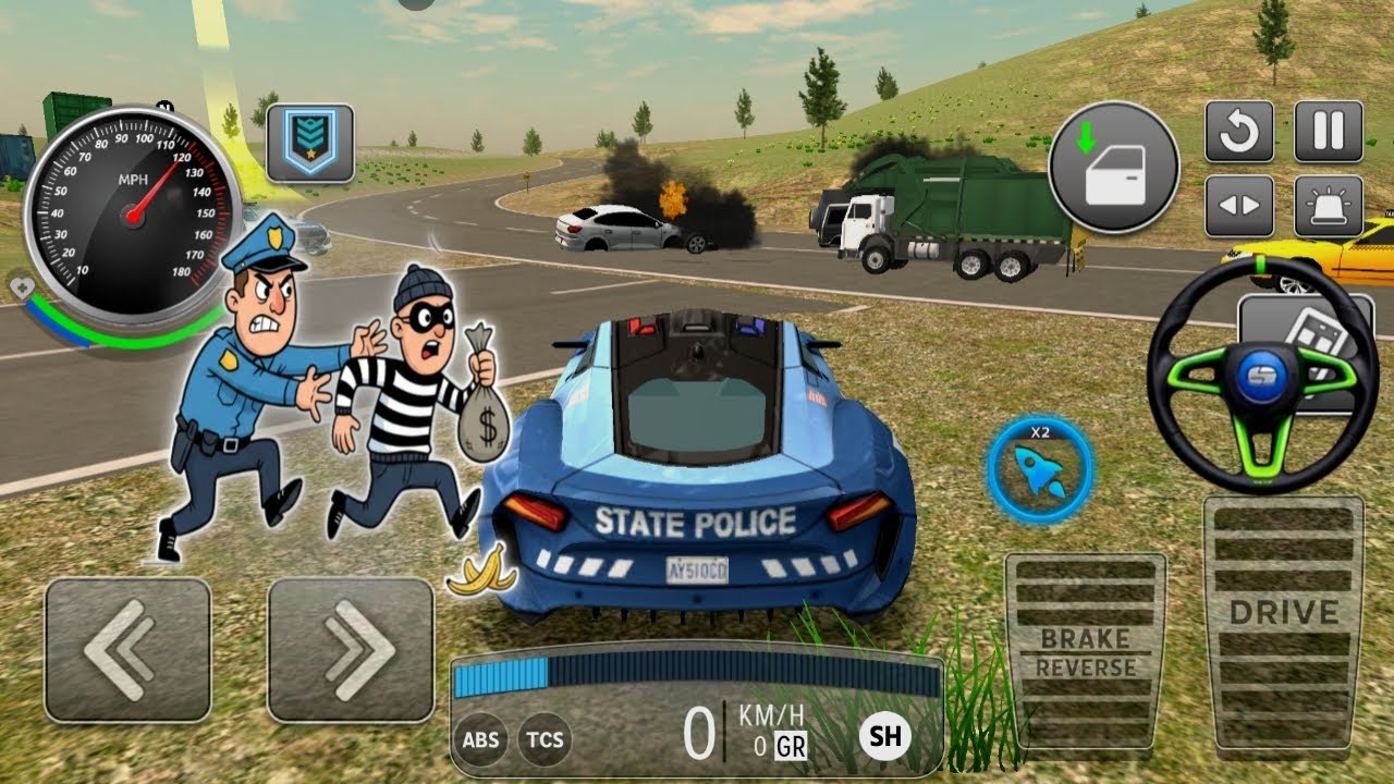 City Police Car Chase | Android 3D GamePolice Car Driving Simulator | Real Chase Action