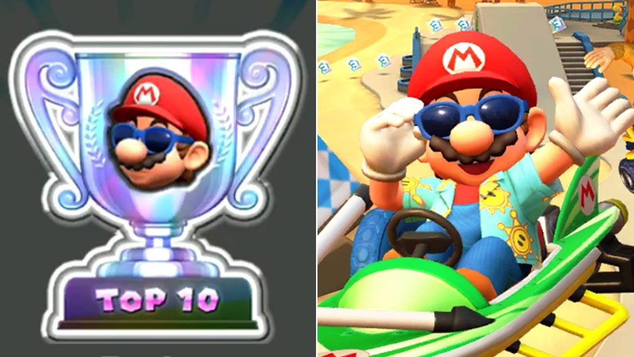 Mario Kart Tour - All-Cup Ranking Top 10 Badge + All Courses (Los Angeles Tour)