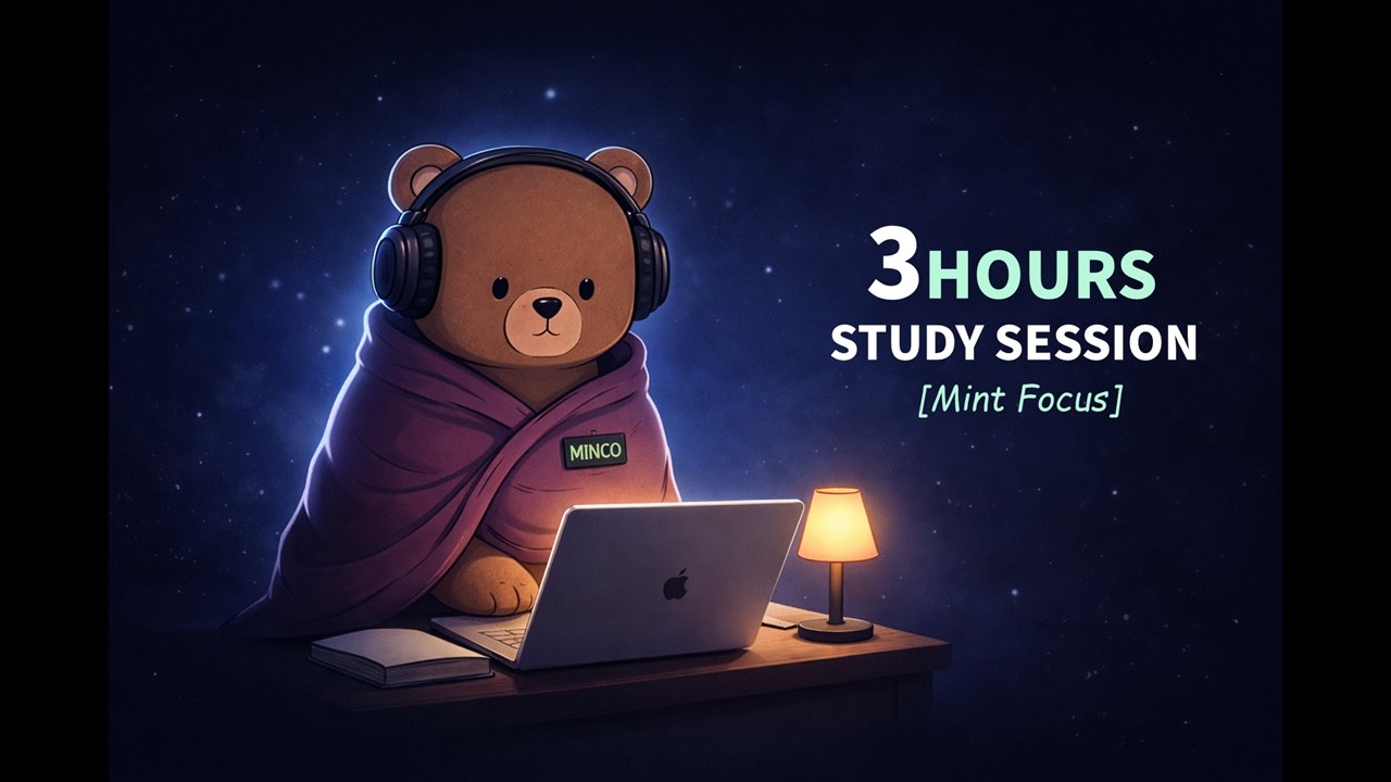 3 Hour Deep Focus Music – Rhythmic Study Session (No Vocals)