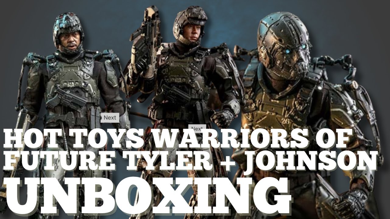 Unboxing the 1/6 scale Hot Toys Warriors of Future Tyler and Johnson action figures